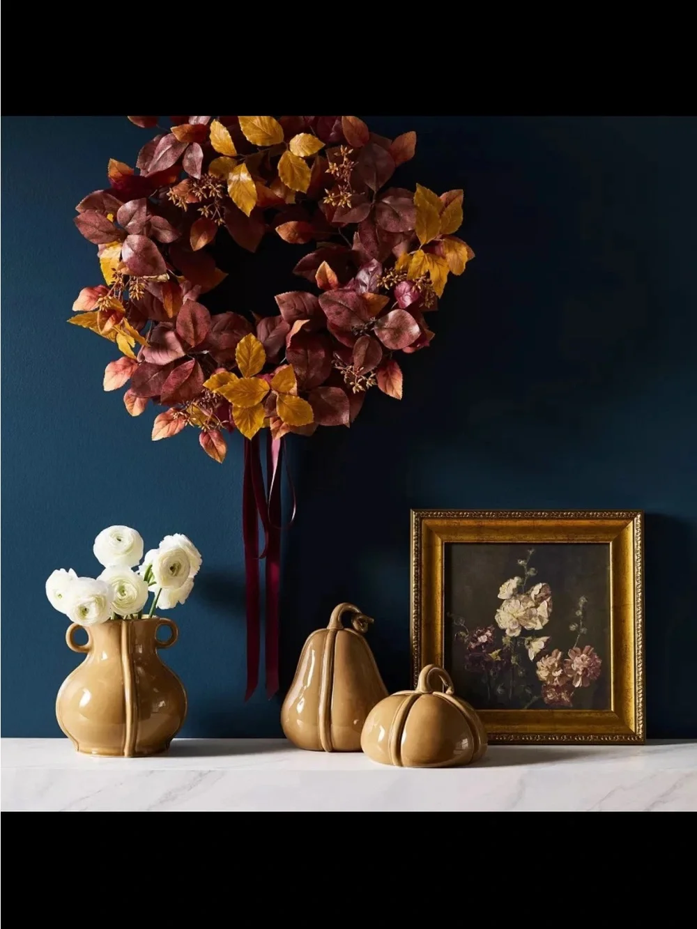 Mixed Fall Leaf Wreath - Threshold designed with Studio McGee: Fall